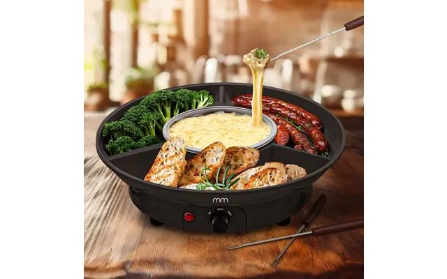 Fonduesæt Med 2 Gafler - Elektrisk