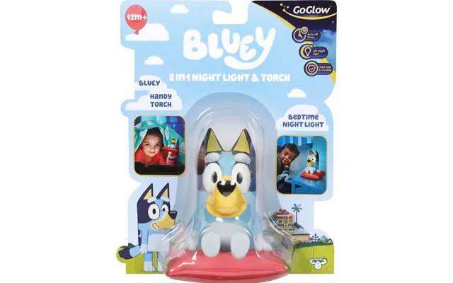 Goglow - Bluey 2-i-1 Natlampe Og Lommelygte