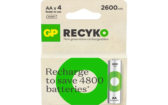Gp - Recyko Genopladelige Aa Batterier