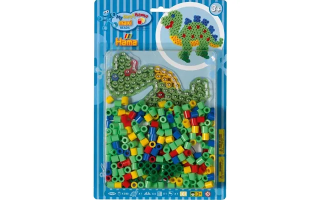 Hama Maxi Perler - Dinosaur Perlesæt