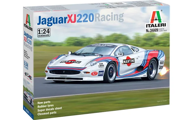 Italeri - Jaguar Xj 220 Racing Model Bil Byggesæt