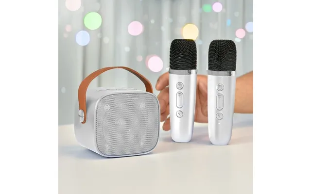 Karaoke Højtaler Med 2 Mikrofoner - Karaoke 2 Go