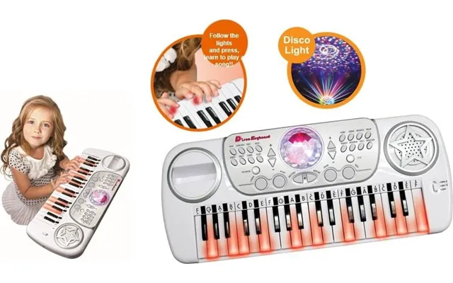 Keyboard Med Lys Til Børn - Music