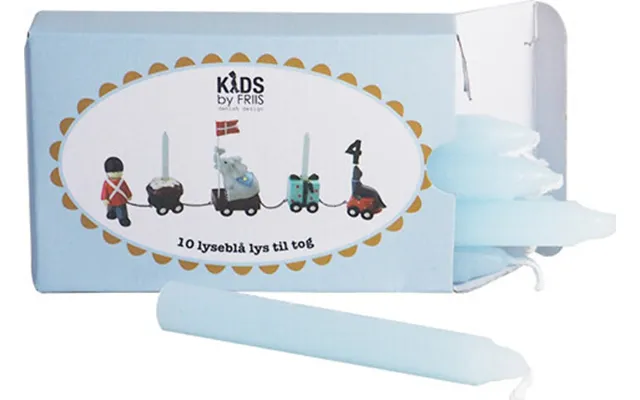 Kids By Friis - Lys Til Fødselsdagstog Lyseblå