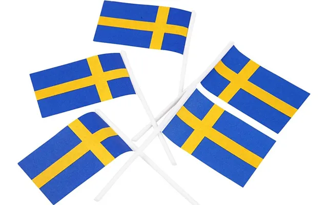 Lagkageflag Svensk - Str. 30x50 Mm