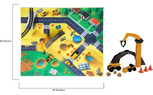 Legetæppe Til Biler - Cat Byggeplads