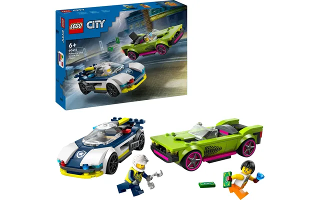 Lego City - Biljagt Med Politi Og Muskelbil