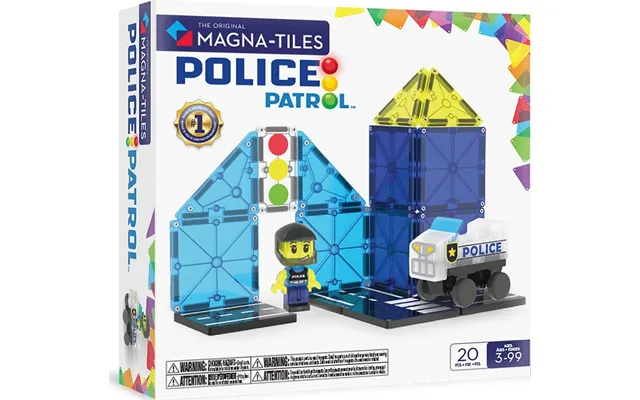 Magna-tiles Politipatrulje - 20 Dele