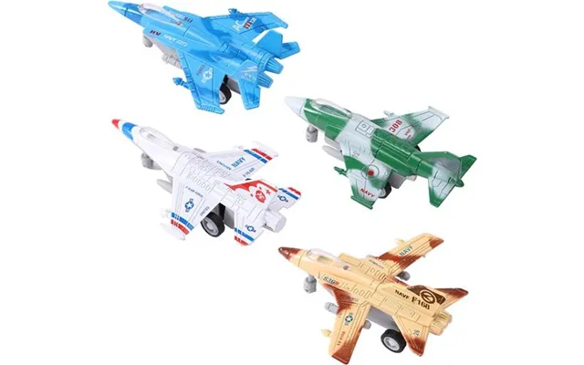 Magni - Fighter Jet Legetøjsfly Med Pull Back