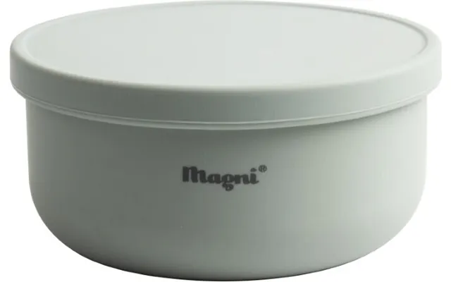 Magni - Silikone Skål Med Låg Til Børn