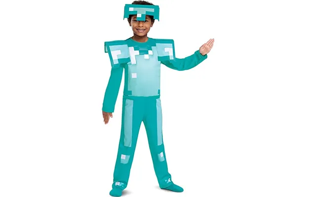 Minecraft Kostume Til Børn - Diamond Armor