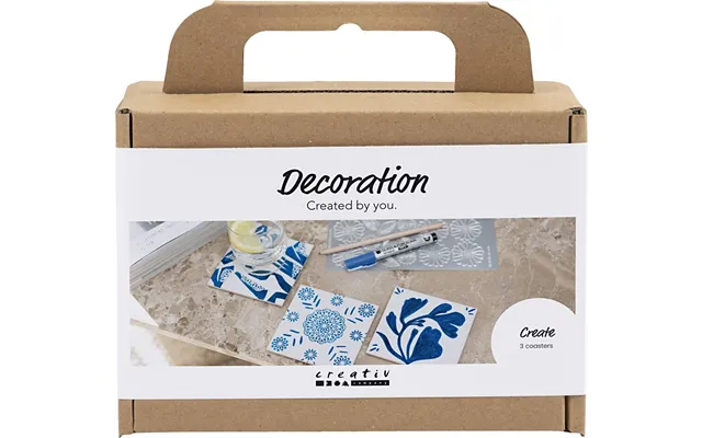 Mini Diy Kit Dekoration - Porcelæns Coasters