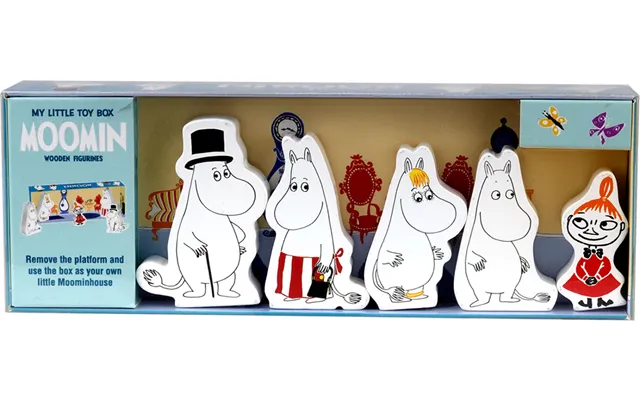 Moomin Legesæt Med Træfigurer Og Legescene - Barbo Toys