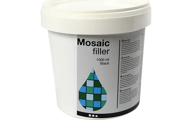 Mosaikfiller - Sort