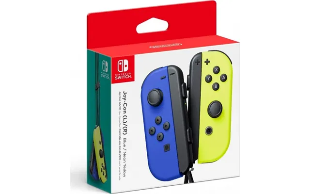 Nintendo Switch Joy-con Controller Sæt - Blå Venstre Og Neon Gul Højre
