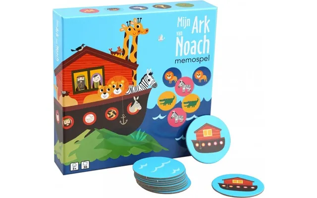 Noah's Ark Huskespil Med Dyr Og Illustrationer - Huskespil