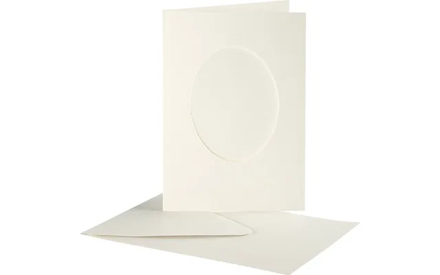 Passepartoutkort Med Kuvert - Oval