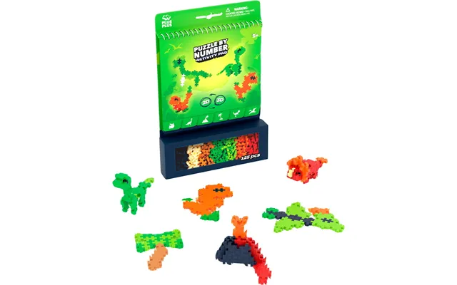Plus Plus - Puzzle By Number Activity Pad Dinosaurs