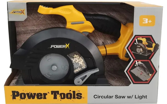 Power X - Cirkulær Sav Med Lys