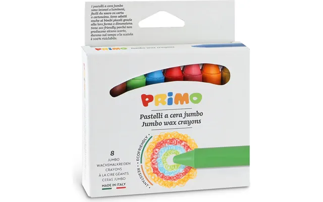 Primo - Jumbo Farvekridt 8 Stk