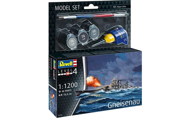 Revell - Gneisenau Modelskib Byggesæt