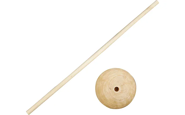 Rundstok Med Fod - H 30 Cm