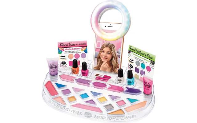 Shimmer N Sparkle - Light Up Beauty Studio Makeup Sæt Til Børn