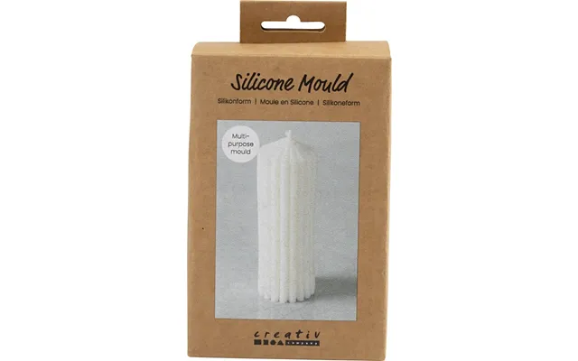 Silikoneform Til Lys Og Andet - Rillet Cylinder