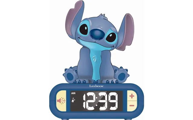 Stitch - Vækkeur Med Lys Til Børn