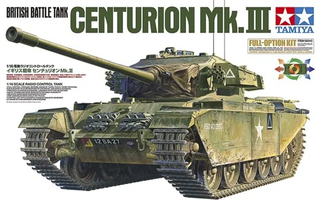 Tamiya - Rc Centurion Mk.iii British Battle Tank Fjernstyret Byggesæt