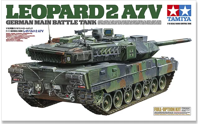 Tamiya - Rc Leopard 2 A7v Full Option Byggesæt