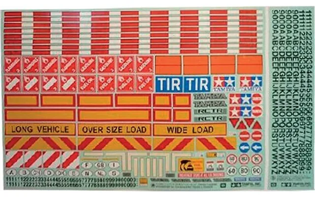 Tamiya - Tractor Trailer Sticker