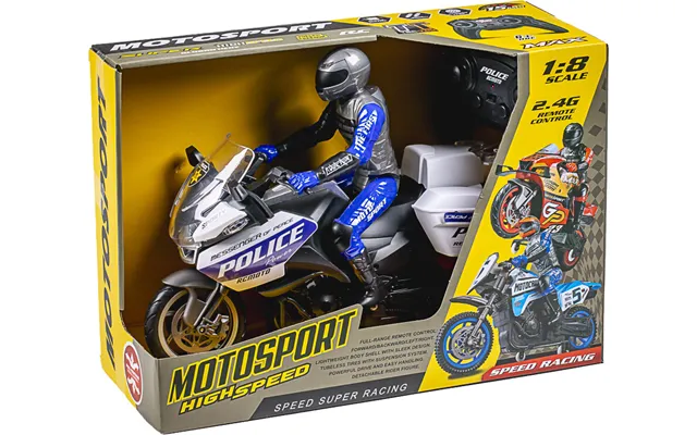 Tec-toy - Motosport Rc Fjernstyret Politimotorcykel