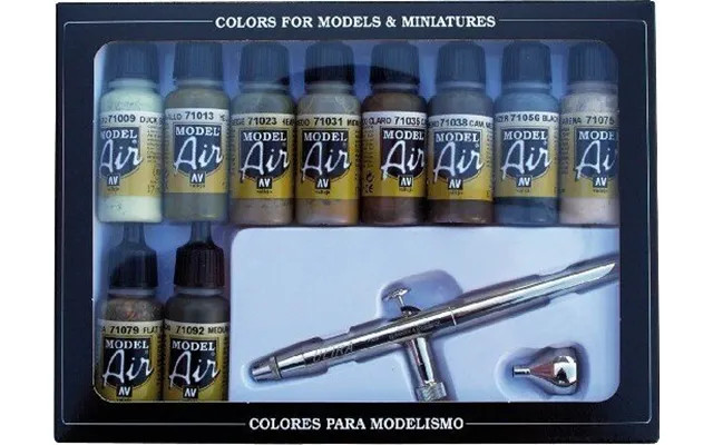 Vallejo - Airbrush Og Model Air Maling Sæt