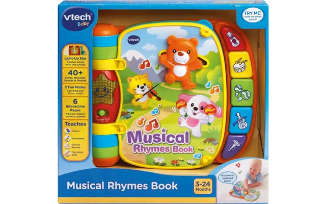 Vtech - Baby Musikbog Med Børnesange