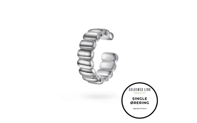 Arne Nordlie - Earcuff I Sterlingsølv Med Rillet Design