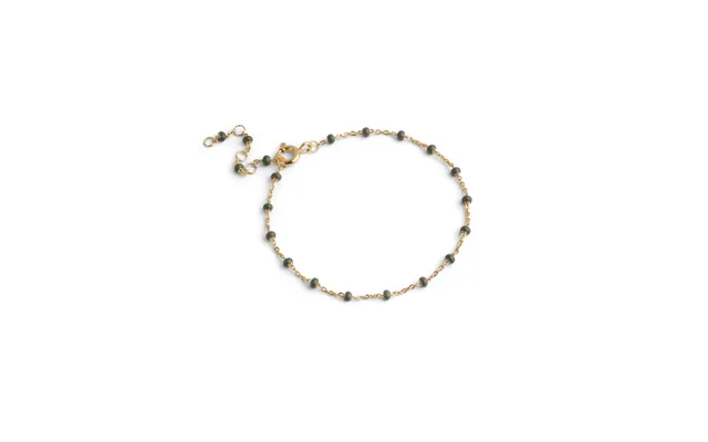 Enamel - Lola Khaki Armbånd I Forgyldt Messing