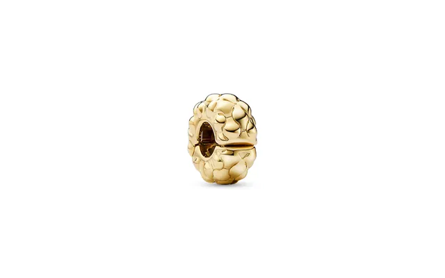 Pandora - Klemmeled Charm Med Tekstur I Forgyldt