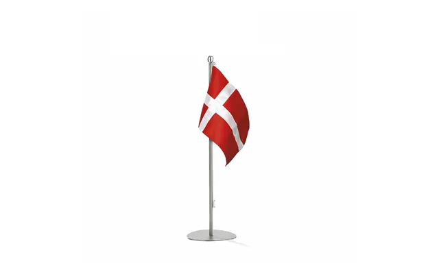 Piet Hein - Bordflag I Børstet Rustfrit Stål, 35cm