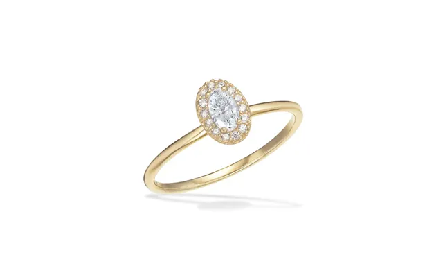 Scrouples - Rosette Ring I 8 Karat Guld Med Sten