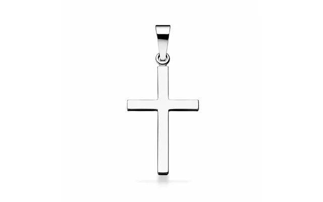 Scrouples - Sølv Kors Vedhæng I Sterling Sølv, 22 X 14 Mm