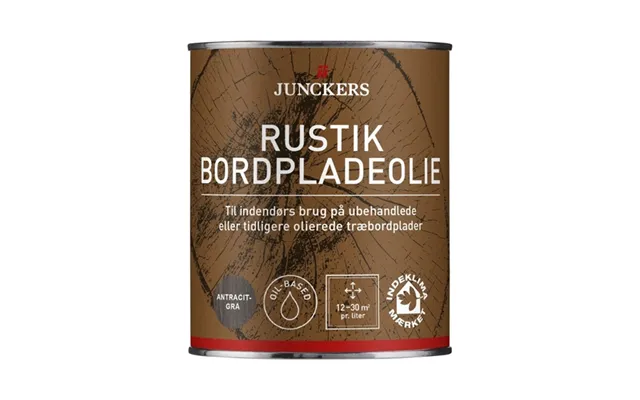 Junckers Rustik Bordpladeolie - Antracitgrå 0,75 L