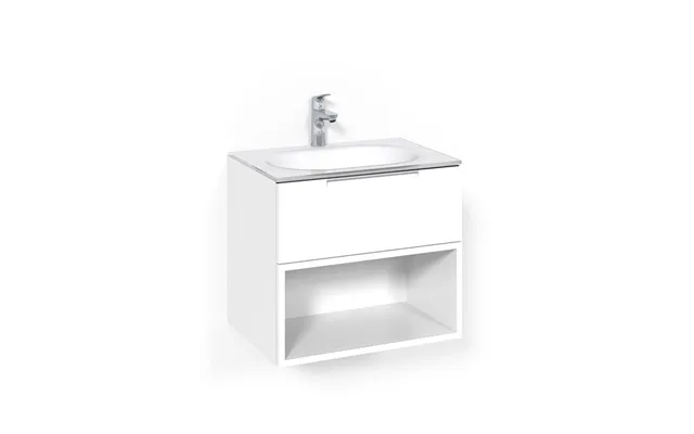 Macro Design Vaskeskab Crown Open Box Med Håndvask I Glas