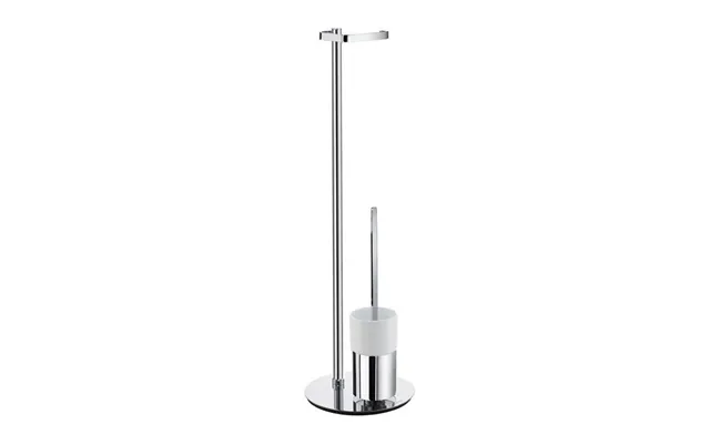 Toiletpapirholder Wc-børste Smedbo Outline Fk312p Krom Porcelæn