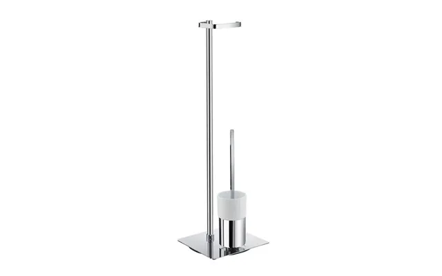 Toiletpapirholder Wc-børste Smedbo Outline Fk322p Krom Porcelæn