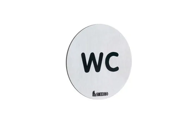 Wc-skilt Smedbo Xtra Fs958 Børstet Rustfrit Stål