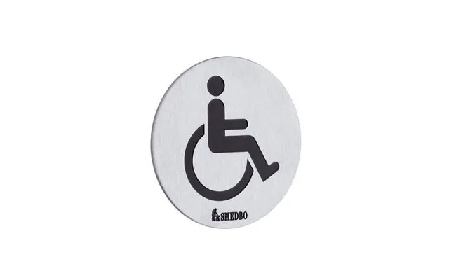 Wc-skilt Smedbo Xtra Fs959 Børstet Rustfrit Stål