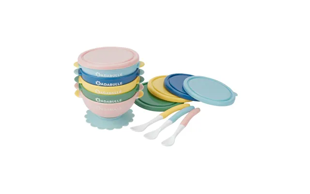 Badabulle Bundle 5 X Skåle & 3 X Skeer