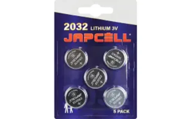 Japcell Lithium Cr2032 3v Batterier - 5 Stk.