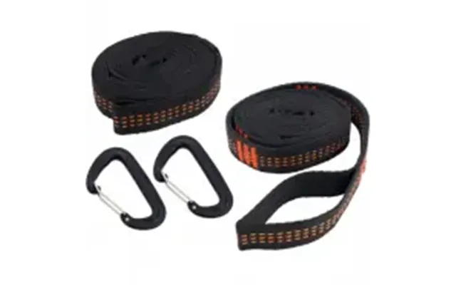 Travelsafe Travel Tree Straps Black Orange Incl. - Tilbehør Til Hængekøje